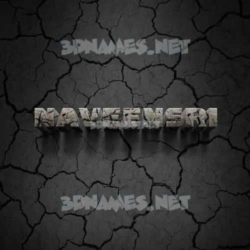 naveensri in Cracked Stone style - 3D name wallpaper naveensri in Cracked Stone style - 3D name wallpaper