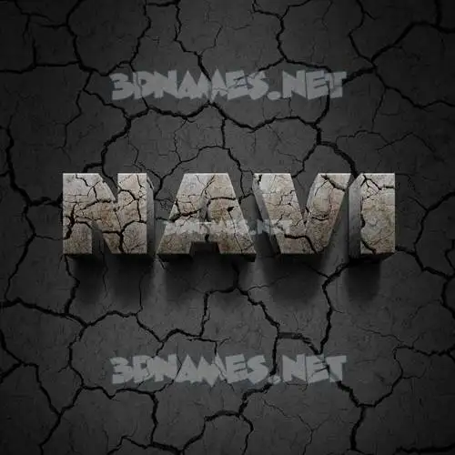 navi in Cracked Stone style - 3D name wallpaper navi in Cracked Stone style - 3D name wallpaper
