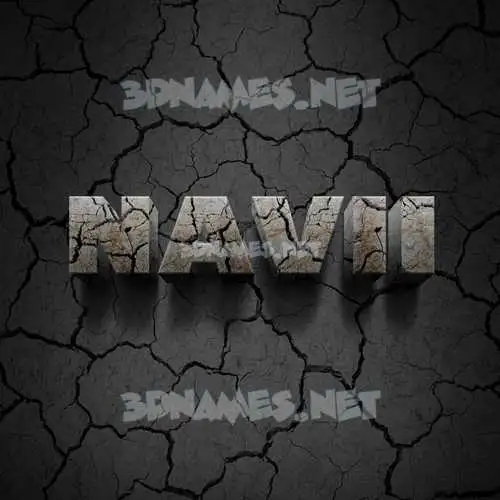 navii in Cracked Stone style - 3D name wallpaper navii in Cracked Stone style - 3D name wallpaper