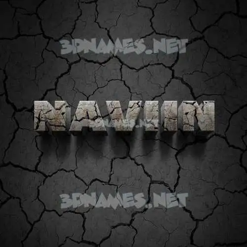 naviin in Cracked Stone style - 3D name wallpaper naviin in Cracked Stone style - 3D name wallpaper