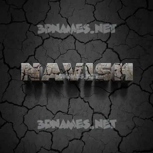 navish in Cracked Stone style - 3D name wallpaper navish in Cracked Stone style - 3D name wallpaper