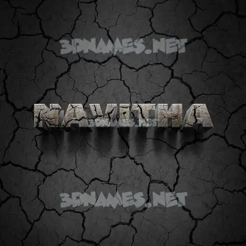 navitha in Cracked Stone style - 3D name wallpaper