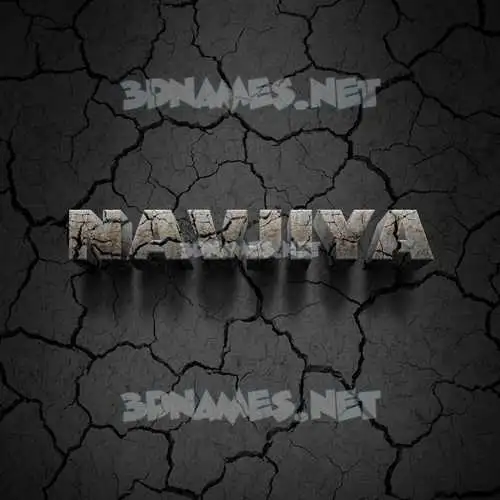 navjiya in Cracked Stone style - 3D name wallpaper