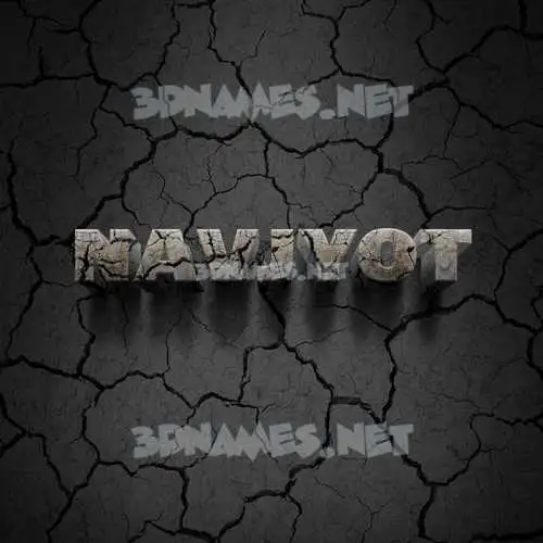 navjyot in Cracked Stone style - 3D name wallpaper navjyot in Cracked Stone style - 3D name wallpaper