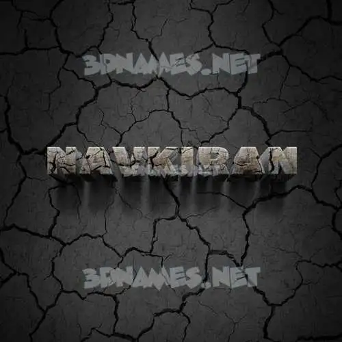navkiran in Cracked Stone style - 3D name wallpaper