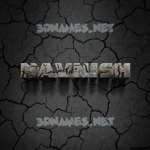 navnish in Cracked Stone style - 3D name wallpaper navnish in Cracked Stone style - 3D name wallpaper