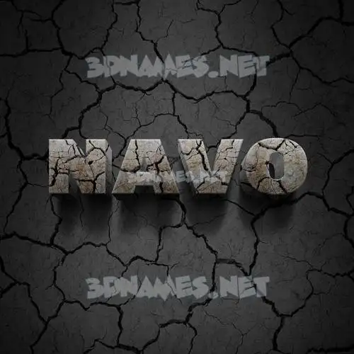 navo in Cracked Stone style - 3D name wallpaper navo in Cracked Stone style - 3D name wallpaper