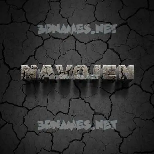 navojen in Cracked Stone style - 3D name wallpaper navojen in Cracked Stone style - 3D name wallpaper