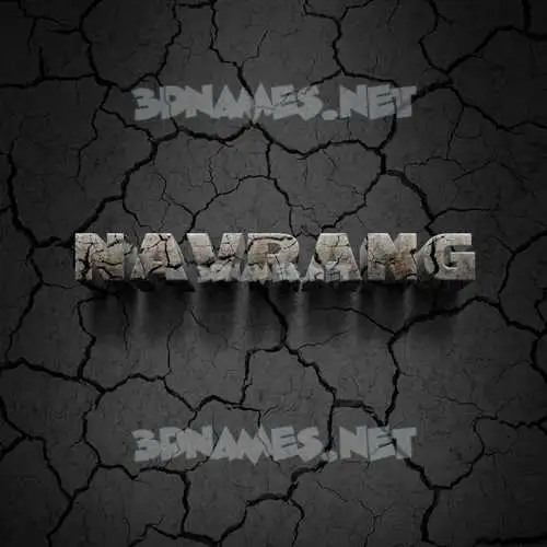 navrang in Cracked Stone style - 3D name wallpaper navrang in Cracked Stone style - 3D name wallpaper