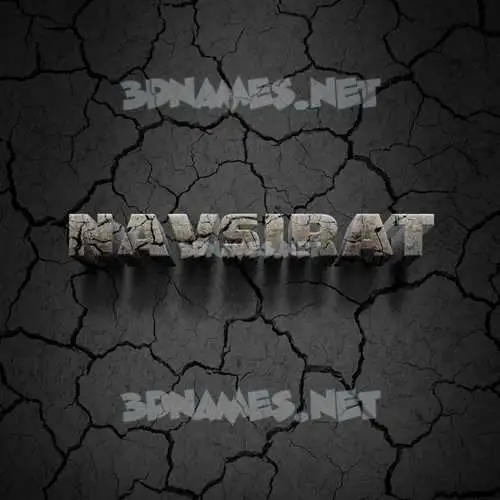 navsirat in Cracked Stone style - 3D name wallpaper navsirat in Cracked Stone style - 3D name wallpaper