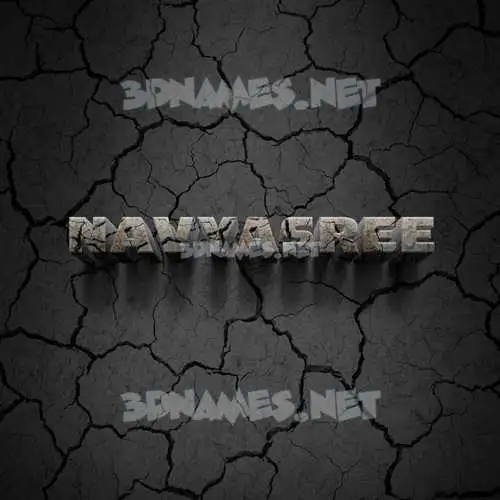 navyasree in Cracked Stone style - 3D name wallpaper