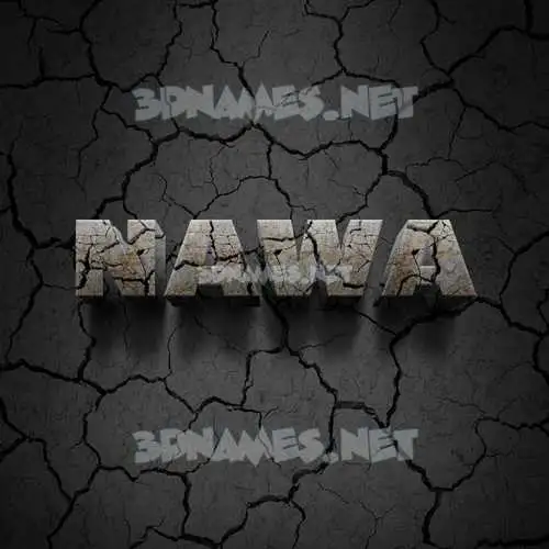 nawa in Cracked Stone style - 3D name wallpaper nawa in Cracked Stone style - 3D name wallpaper