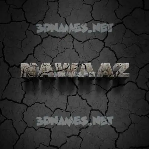 nawaaz in Cracked Stone style - 3D name wallpaper nawaaz in Cracked Stone style - 3D name wallpaper