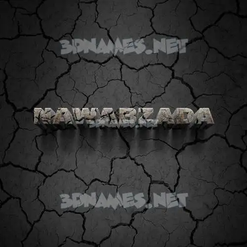 nawabzada in Cracked Stone style - 3D name wallpaper nawabzada in Cracked Stone style - 3D name wallpaper