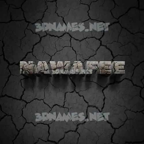nawafee in Cracked Stone style - 3D name wallpaper nawafee in Cracked Stone style - 3D name wallpaper
