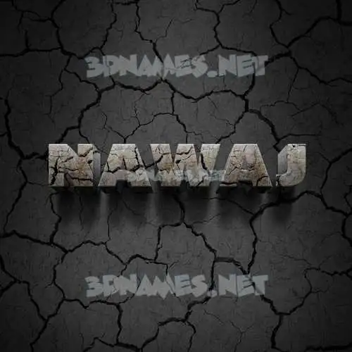 nawaj in Cracked Stone style - 3D name wallpaper nawaj in Cracked Stone style - 3D name wallpaper