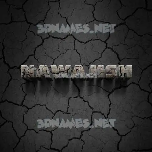 nawajish in Cracked Stone style - 3D name wallpaper nawajish in Cracked Stone style - 3D name wallpaper
