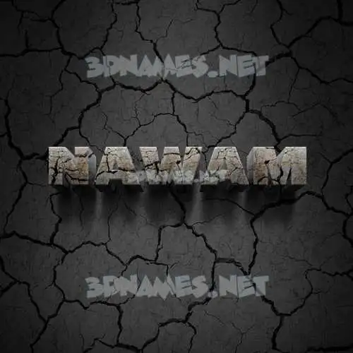 nawam in Cracked Stone style - 3D name wallpaper nawam in Cracked Stone style - 3D name wallpaper