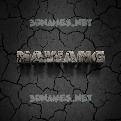 nawang in Cracked Stone style - 3D name wallpaper nawang in Cracked Stone style - 3D name wallpaper