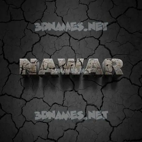 nawar in Cracked Stone style - 3D name wallpaper nawar in Cracked Stone style - 3D name wallpaper