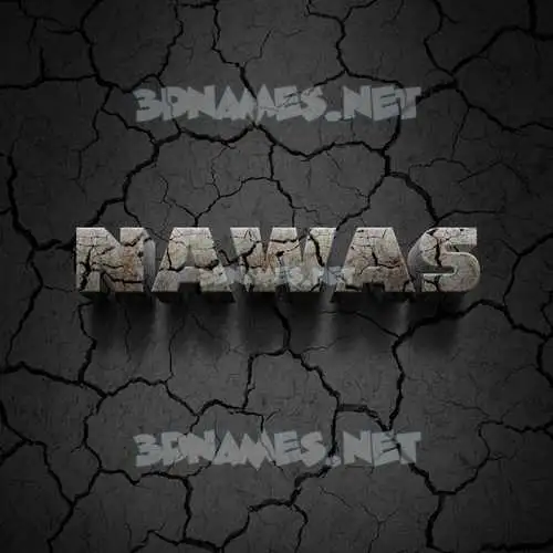 nawas in Cracked Stone style - 3D name wallpaper nawas in Cracked Stone style - 3D name wallpaper