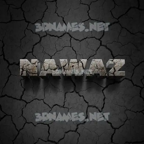 nawaz in Cracked Stone style - 3D name wallpaper nawaz in Cracked Stone style - 3D name wallpaper