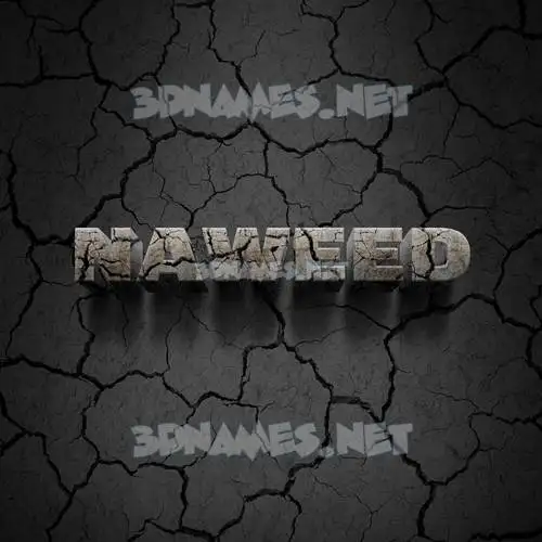 naweed in Cracked Stone style - 3D name wallpaper naweed in Cracked Stone style - 3D name wallpaper
