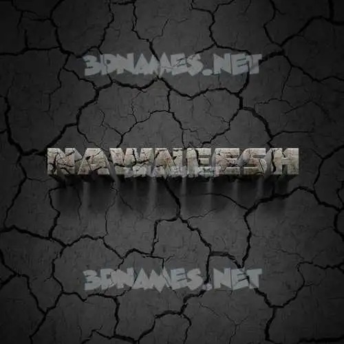 nawneesh in Cracked Stone style - 3D name wallpaper nawneesh in Cracked Stone style - 3D name wallpaper