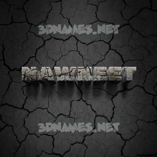 nawneet in Cracked Stone style - 3D name wallpaper