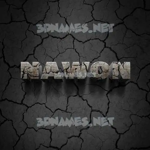 nawon in Cracked Stone style - 3D name wallpaper nawon in Cracked Stone style - 3D name wallpaper