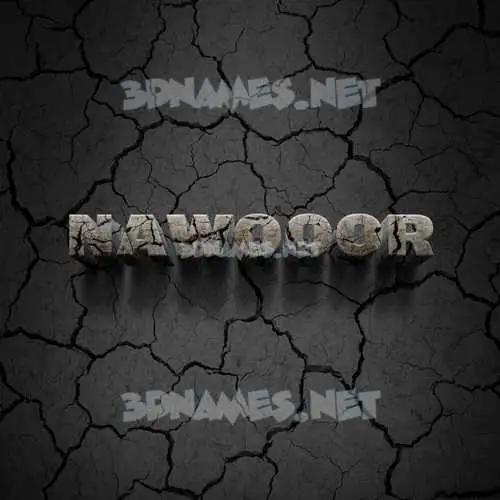 nawooor in Cracked Stone style - 3D name wallpaper nawooor in Cracked Stone style - 3D name wallpaper