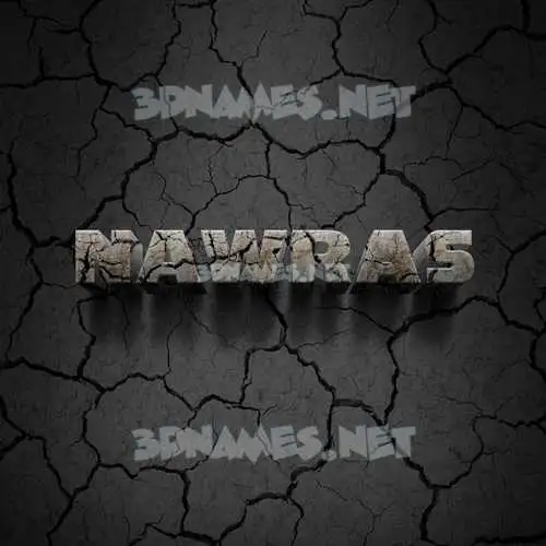 nawras in Cracked Stone style - 3D name wallpaper nawras in Cracked Stone style - 3D name wallpaper