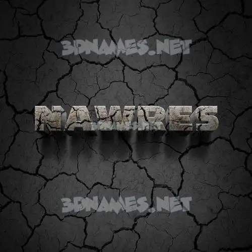 nawres in Cracked Stone style - 3D name wallpaper nawres in Cracked Stone style - 3D name wallpaper
