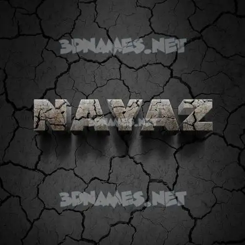 nayaz in Cracked Stone style - 3D name wallpaper nayaz in Cracked Stone style - 3D name wallpaper