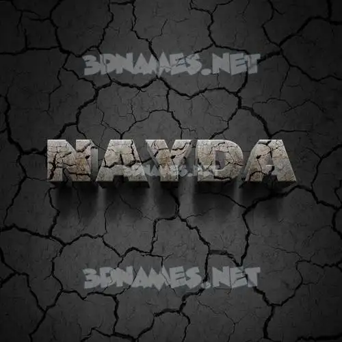 nayda in Cracked Stone style - 3D name wallpaper nayda in Cracked Stone style - 3D name wallpaper