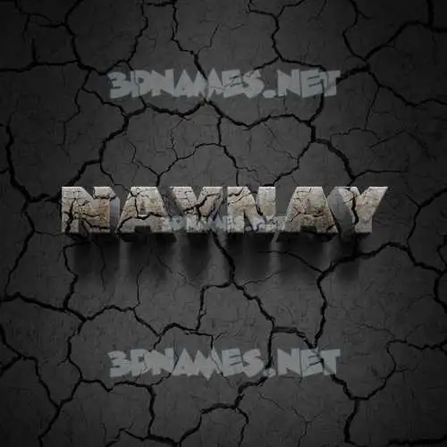 naynay in Cracked Stone style - 3D name wallpaper naynay in Cracked Stone style - 3D name wallpaper