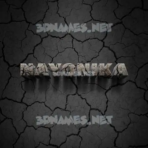 nayonika in Cracked Stone style - 3D name wallpaper nayonika in Cracked Stone style - 3D name wallpaper
