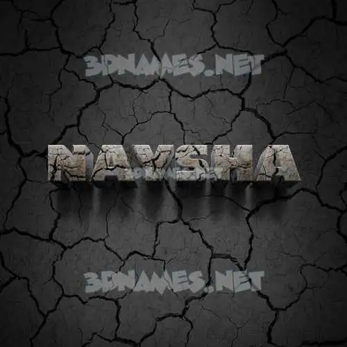 naysha in Cracked Stone style - 3D name wallpaper naysha in Cracked Stone style - 3D name wallpaper