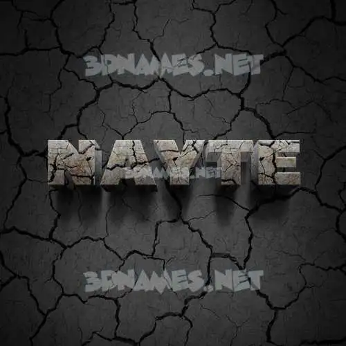 nayte in Cracked Stone style - 3D name wallpaper nayte in Cracked Stone style - 3D name wallpaper