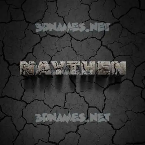 naythen in Cracked Stone style - 3D name wallpaper naythen in Cracked Stone style - 3D name wallpaper