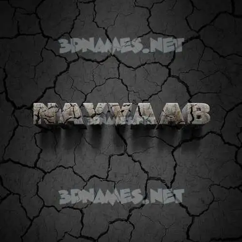 nayyaab in Cracked Stone style - 3D name wallpaper nayyaab in Cracked Stone style - 3D name wallpaper