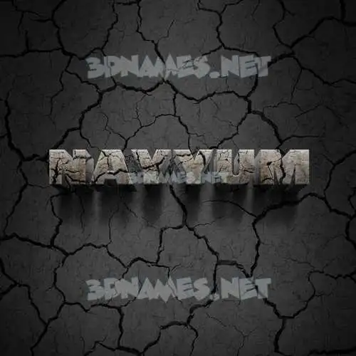 nayyum in Cracked Stone style - 3D name wallpaper