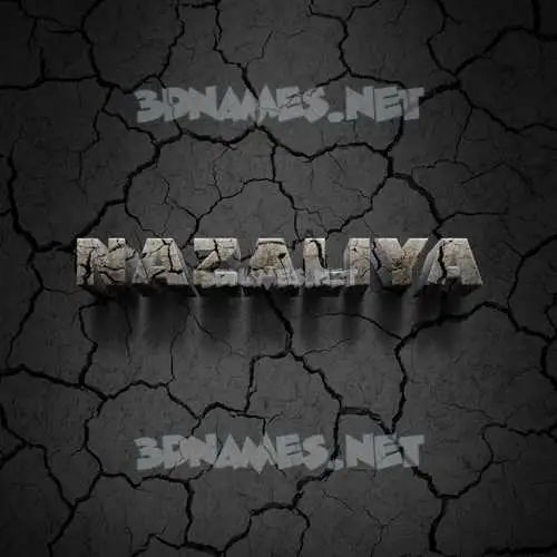 nazaliya in Cracked Stone style - 3D name wallpaper nazaliya in Cracked Stone style - 3D name wallpaper