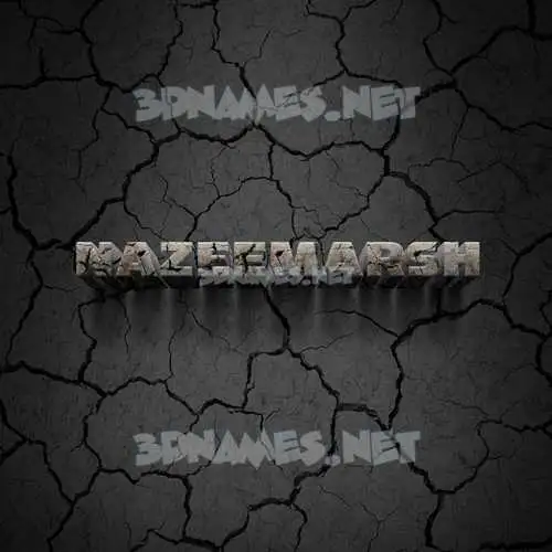 nazeemarsh in Cracked Stone style - 3D name wallpaper nazeemarsh in Cracked Stone style - 3D name wallpaper