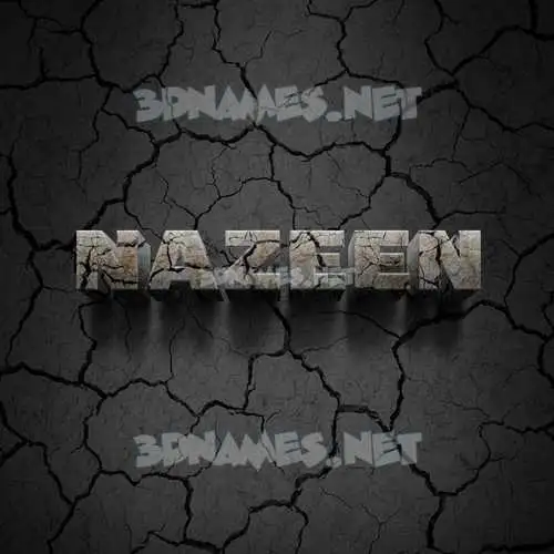 nazeen in Cracked Stone style - 3D name wallpaper nazeen in Cracked Stone style - 3D name wallpaper