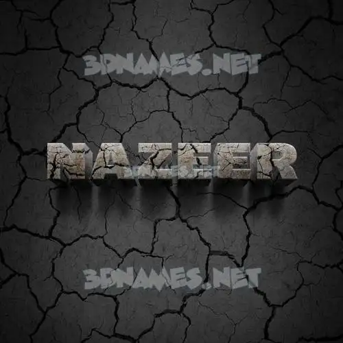 nazeer in Cracked Stone style - 3D name wallpaper nazeer in Cracked Stone style - 3D name wallpaper