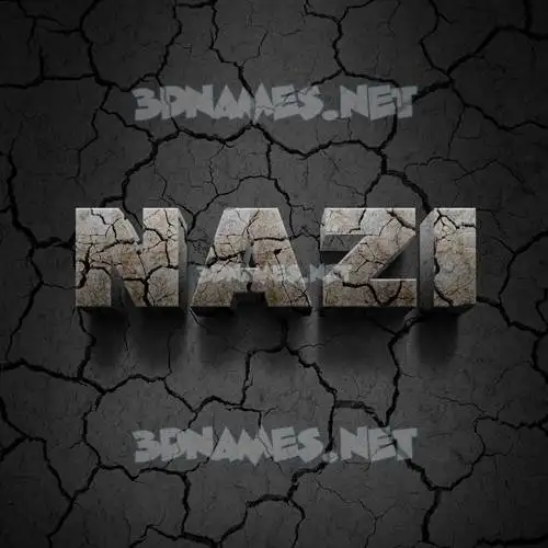 nazi in Cracked Stone style - 3D name wallpaper nazi in Cracked Stone style - 3D name wallpaper