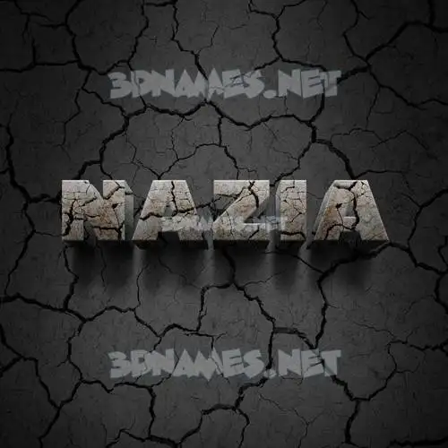 nazia in Cracked Stone style - 3D name wallpaper nazia in Cracked Stone style - 3D name wallpaper