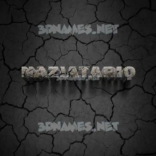 naziatariq in Cracked Stone style - 3D name wallpaper naziatariq in Cracked Stone style - 3D name wallpaper