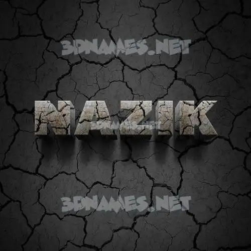 nazik in Cracked Stone style - 3D name wallpaper nazik in Cracked Stone style - 3D name wallpaper